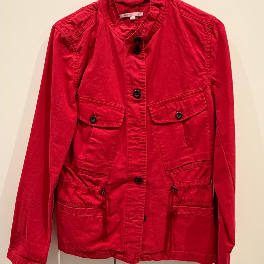 GAP Women's Bright Red Utility Jacket